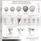 Service Caster 5 Inch SS Gray Polyurethane Swivel 3/8 Inch Threaded Stem Caster with Brake SCC SCC-SSTS20S514-PPUB-TLB-381615 - alternate 4